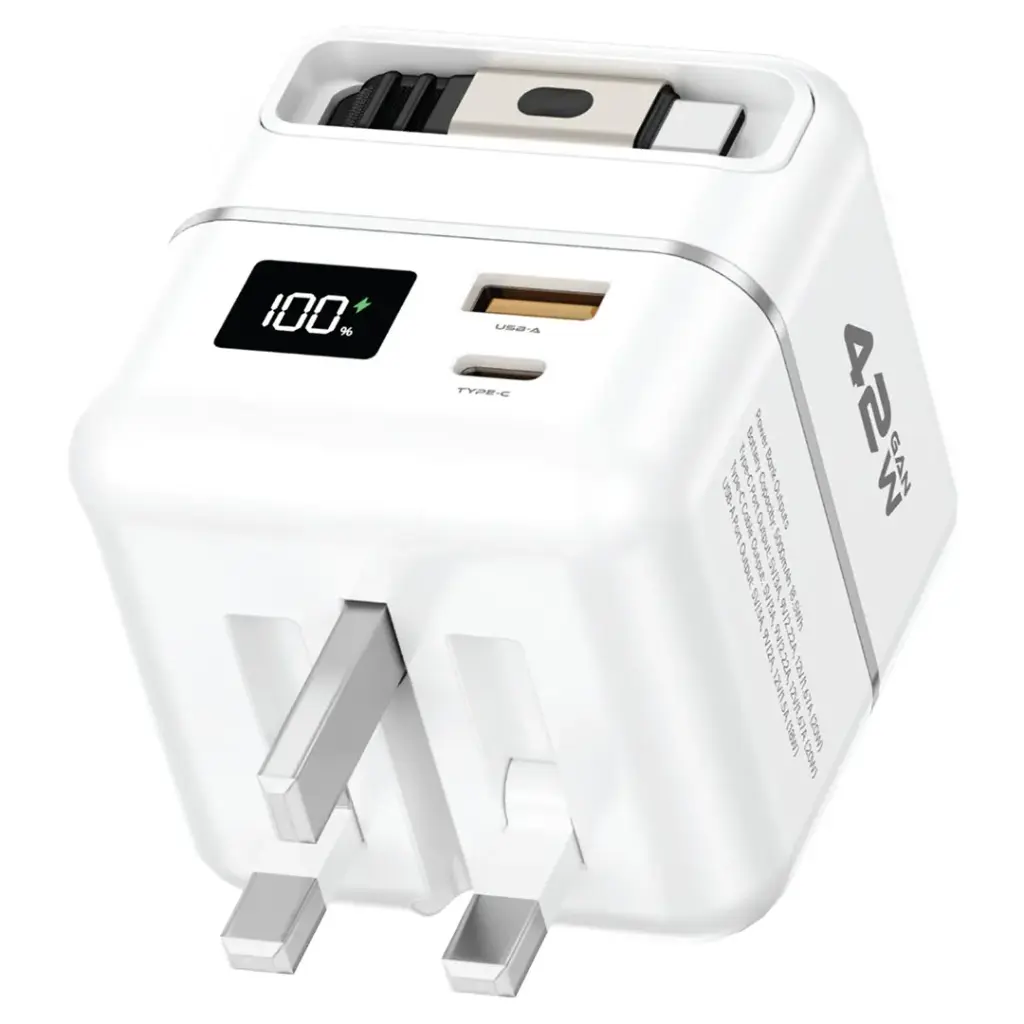 Green Lion GaN Premium Series Charger 42W with 5000mAh Power Bank