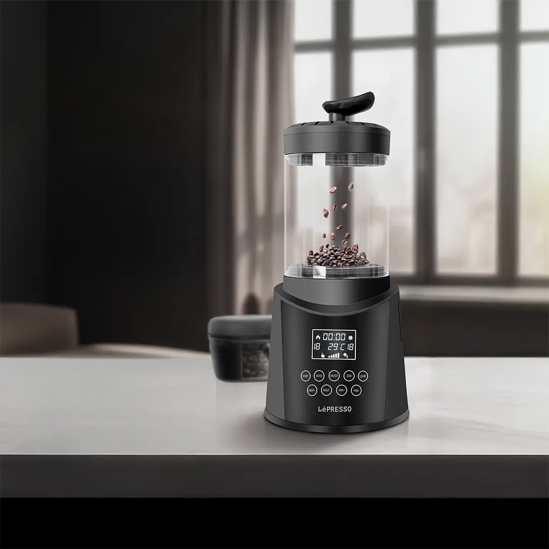 Lepresso Roastlab Coffee Bean Roaster with Manual & Automatic Modes - Black
