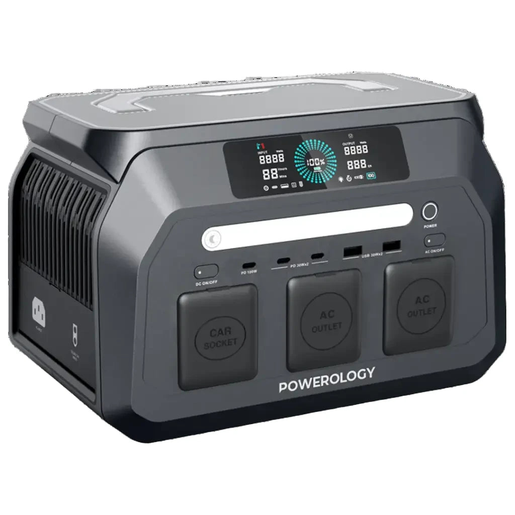 Powerology Dynamic800 Portable Power Station 800W - Black