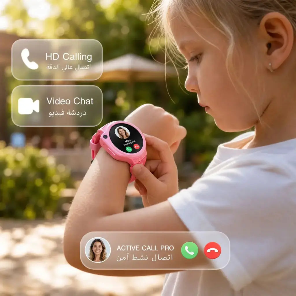 Porodo Tinzo Kids 4G Smart Watch Phone with GPS & Video Calling