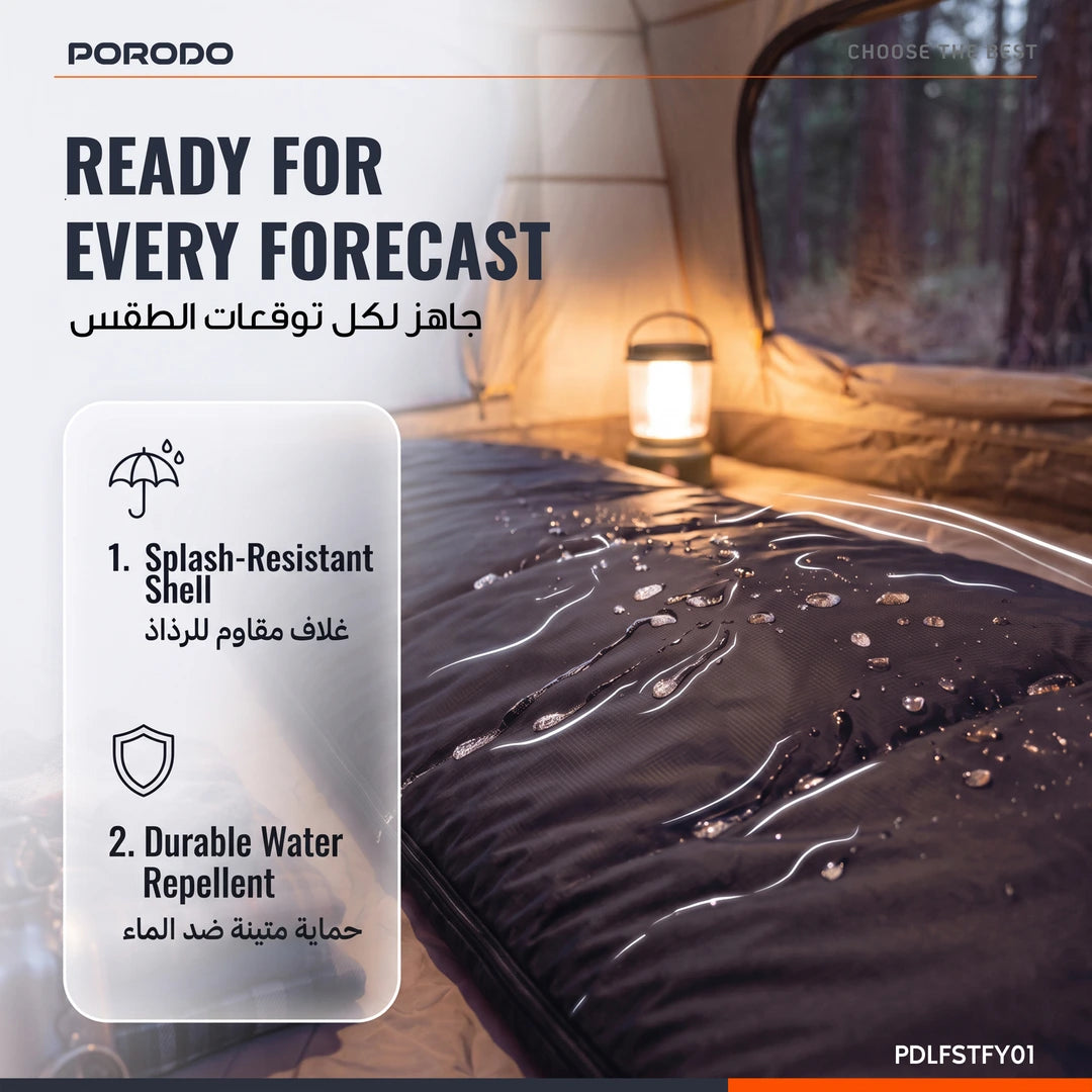 Porodo Lifestyle Splash-Resistant Sleeping Bag