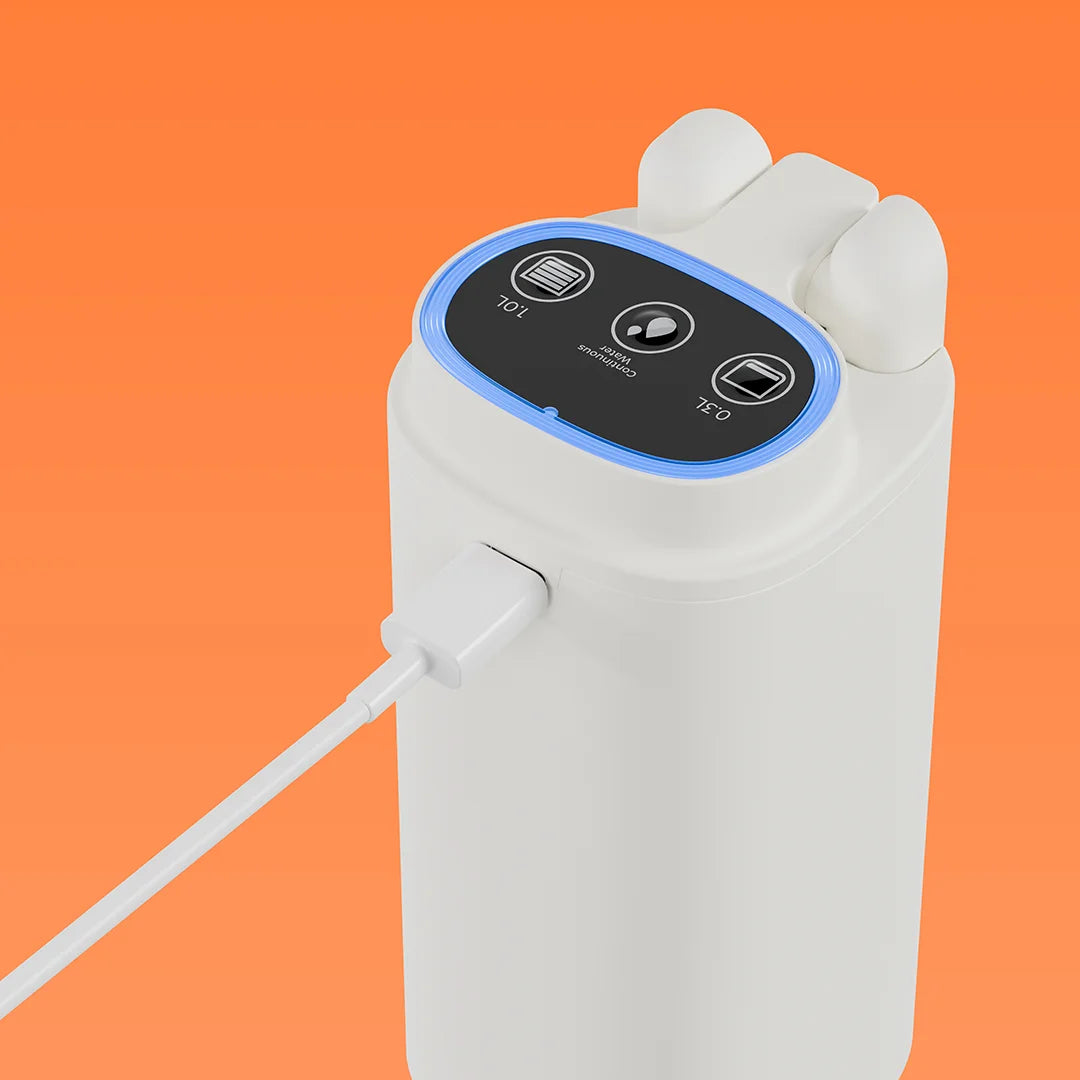 Porodo Lifestyle Maya Electric Water Dispenser with Multi-Volume Control - White & Black