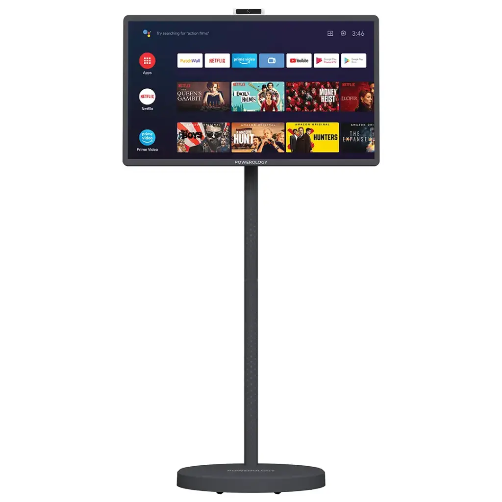 Powerology Banf 32" Portable Smart Monitor - Gray