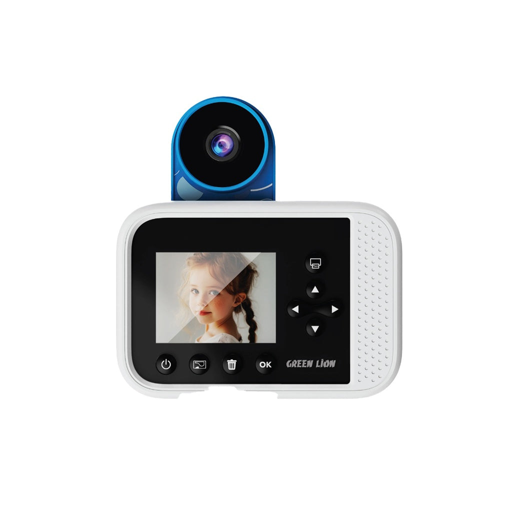 Green Lion Snap Print Cam - Blue