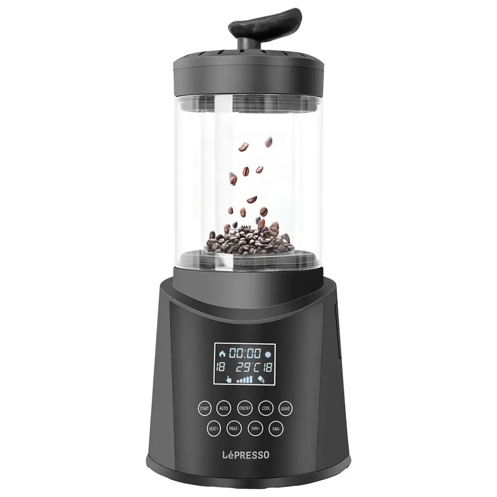 Lepresso Roastlab Coffee Bean Roaster with Manual & Automatic Modes - Black