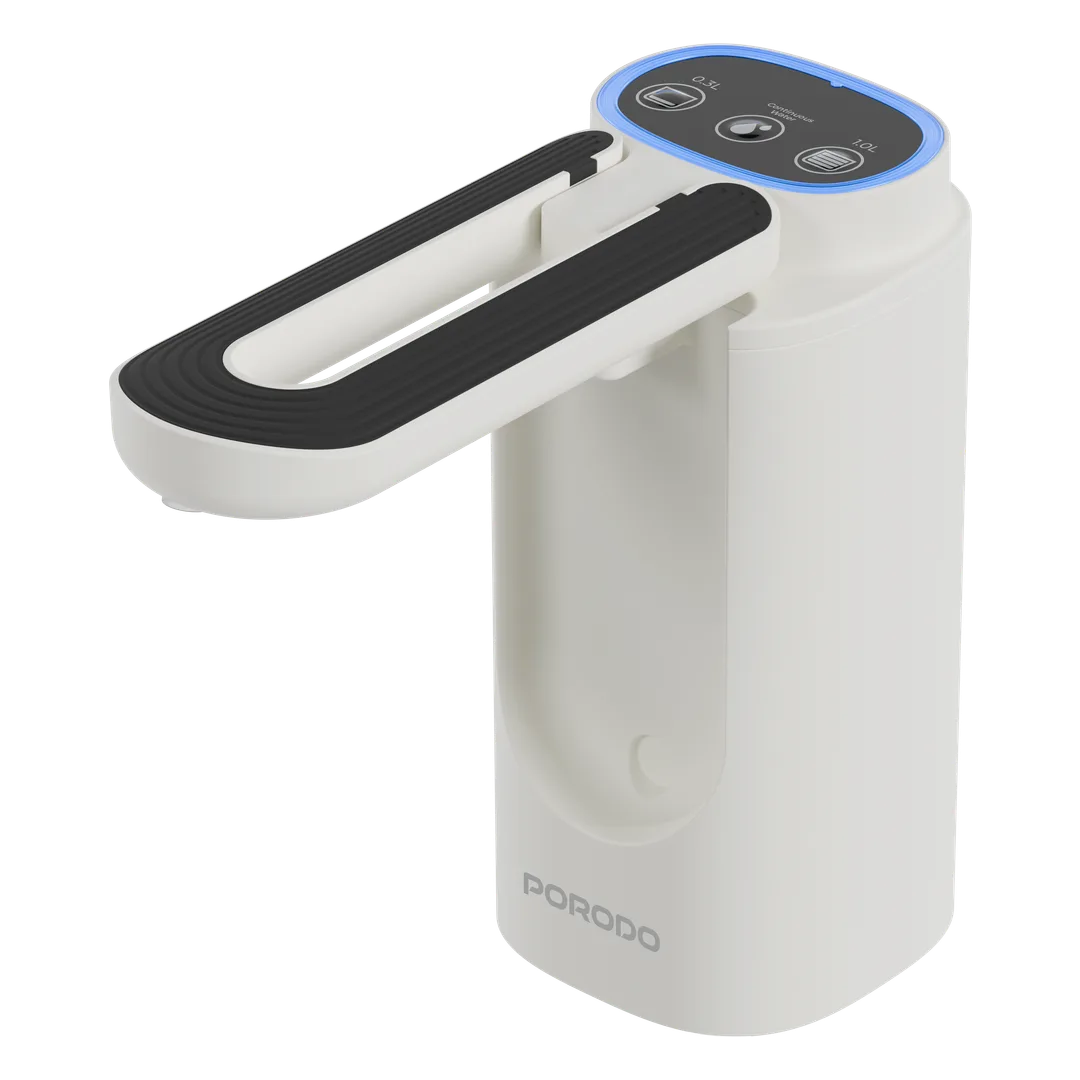 Porodo Lifestyle Maya Electric Water Dispenser with Multi-Volume Control - White & Black