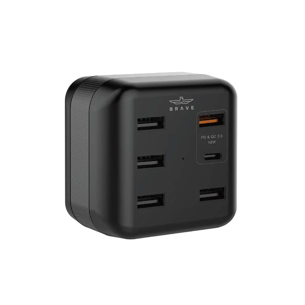 Brave 6 ports Smart Power Adapter PD+QC 3.0 - Phonology